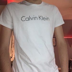 calvin klein white tee